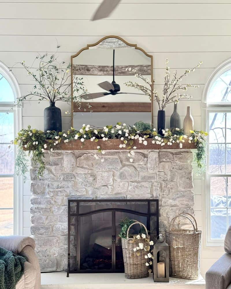 Rustic Mantel Decor