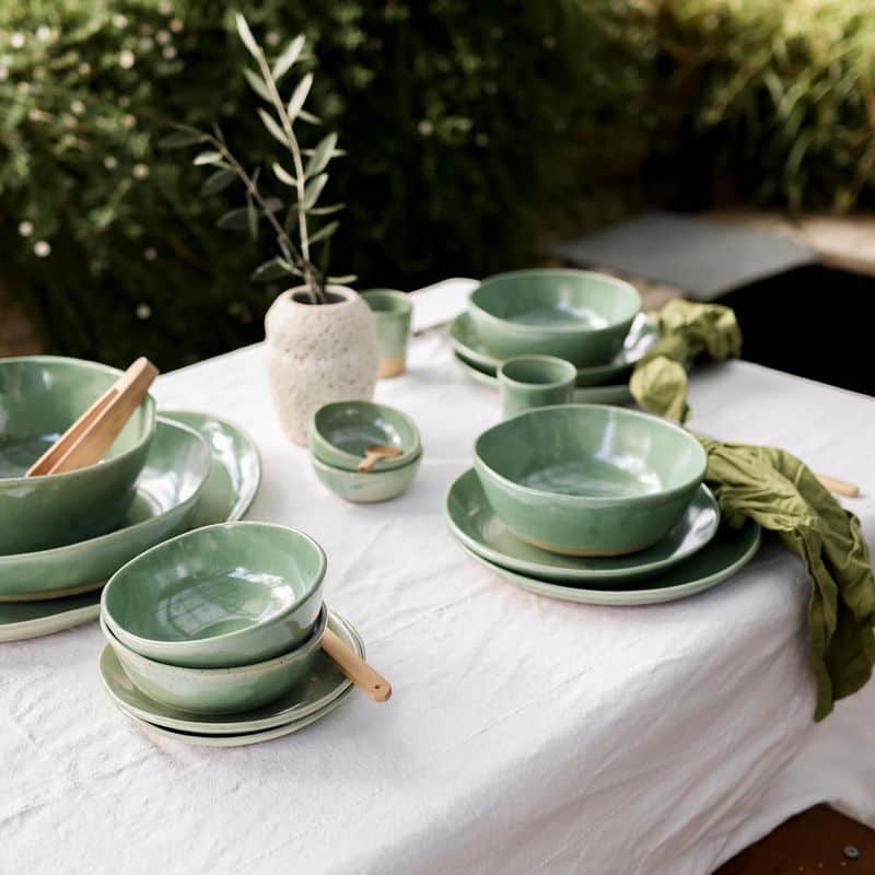 Sage Green Tableware