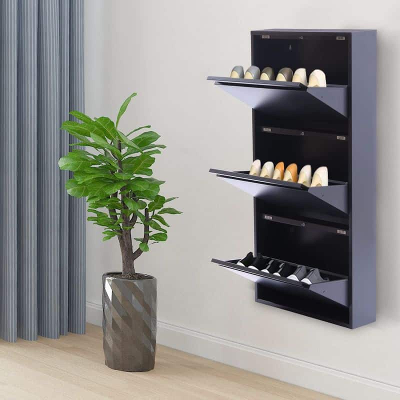 Wall-Mounted Shoe Cubbies