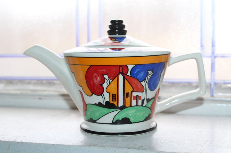 Clarice Cliff Art Deco Teapot