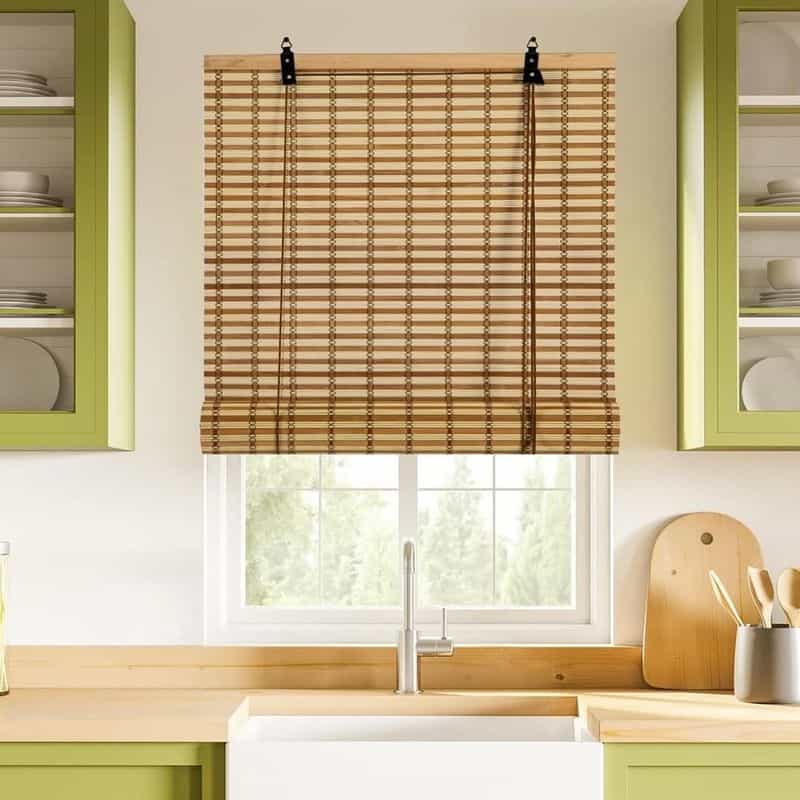 Bamboo Roll-Up Blinds