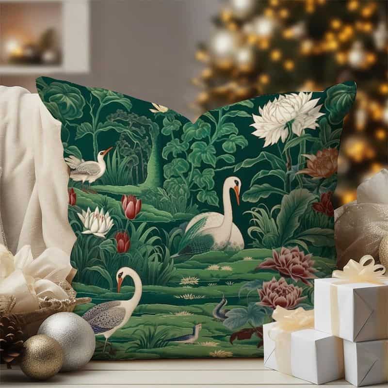 Swan Throw Pillows