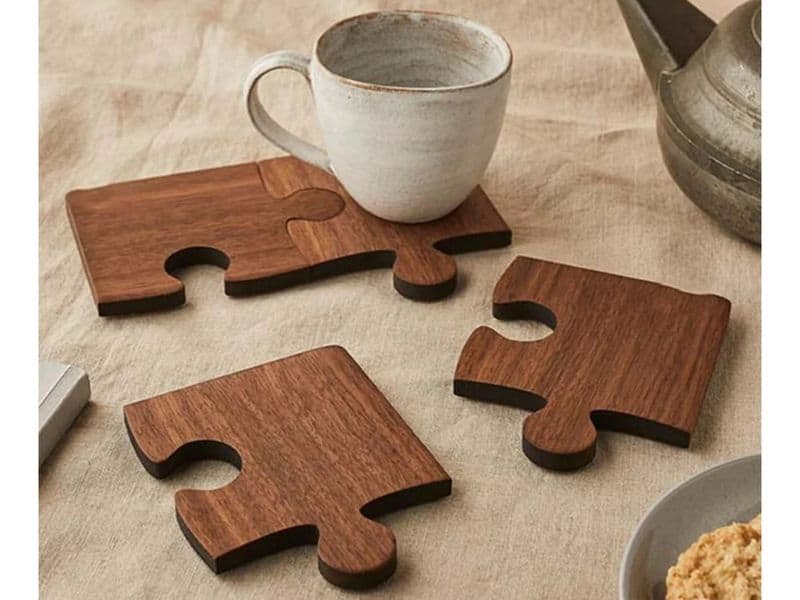 Puzzle Piece Coasters