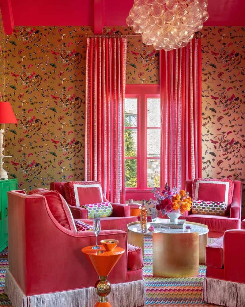Utilize Wallpaper and Bold Colors