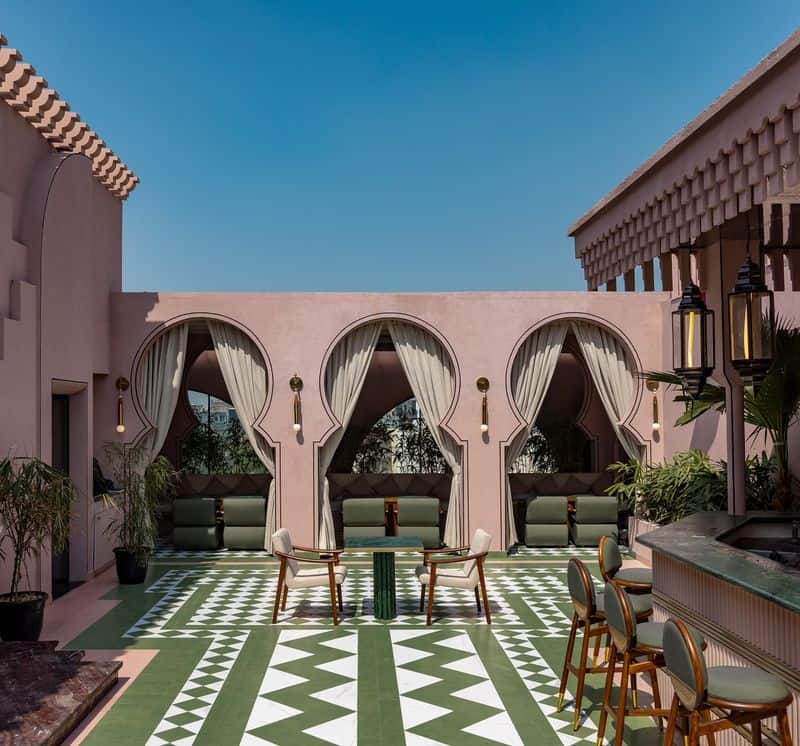 Vibrant Moroccan Patio