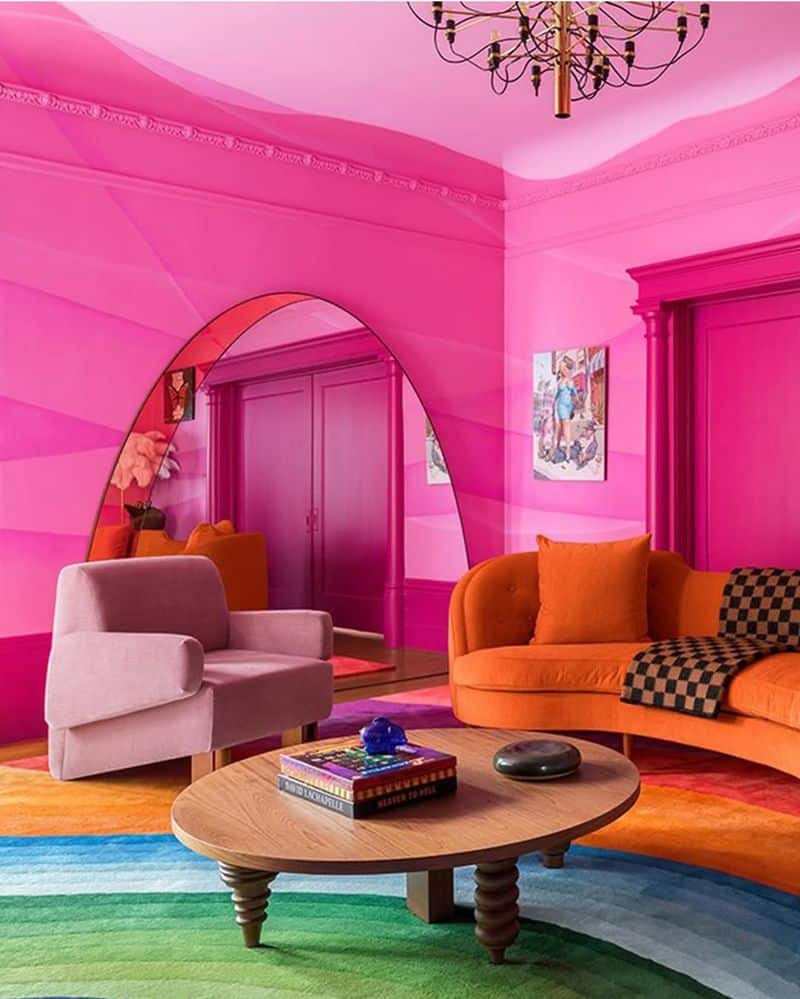 Vibrant Sofa Arrangement