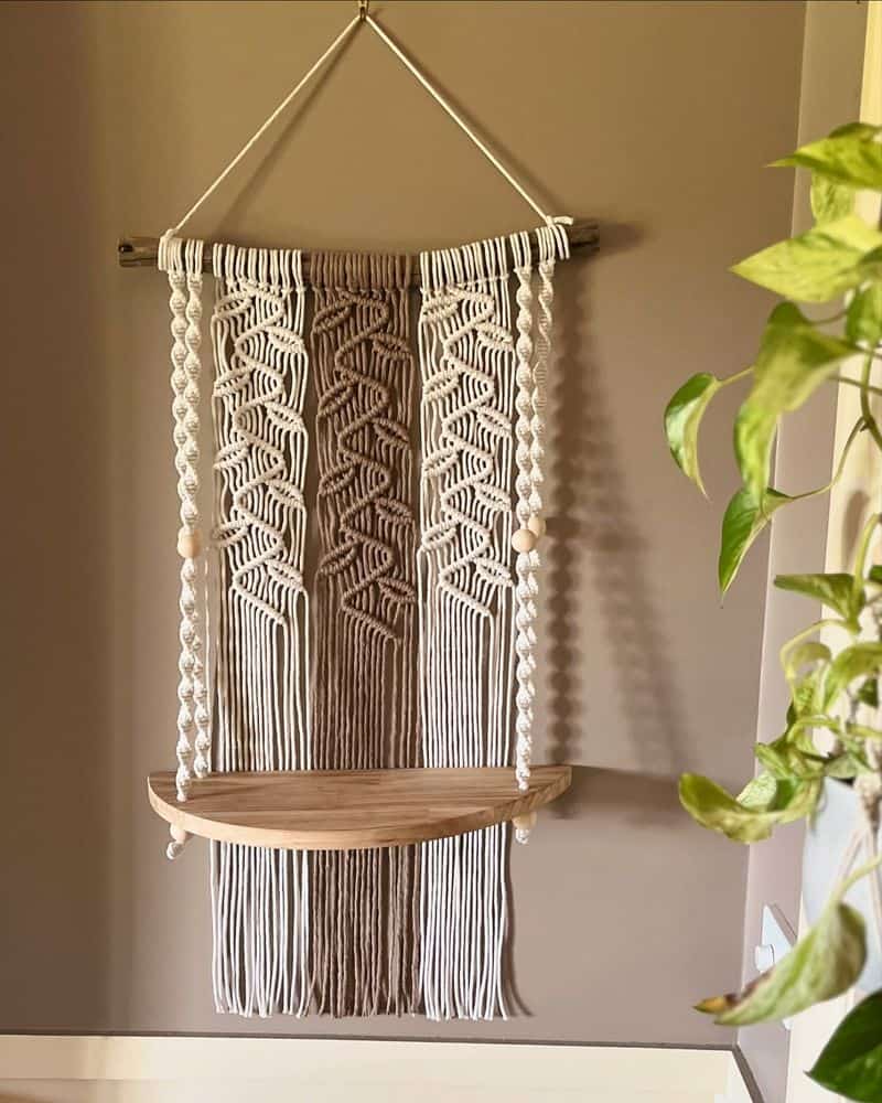 Vintage Macramé Wall Hanging