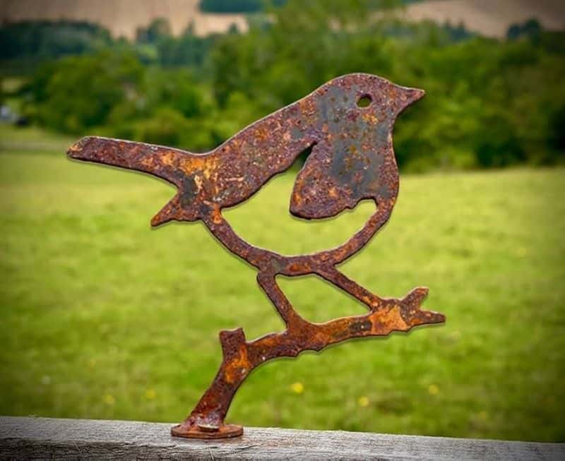 Metal Bird Sculpture