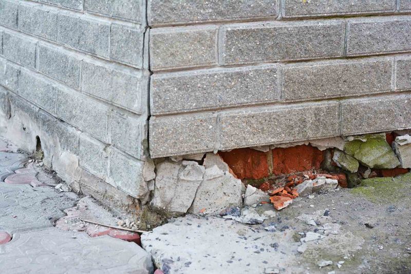 Sinking or Settling Foundation