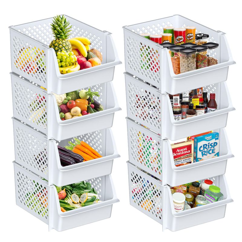 Stackable Bins for Vertical Storage