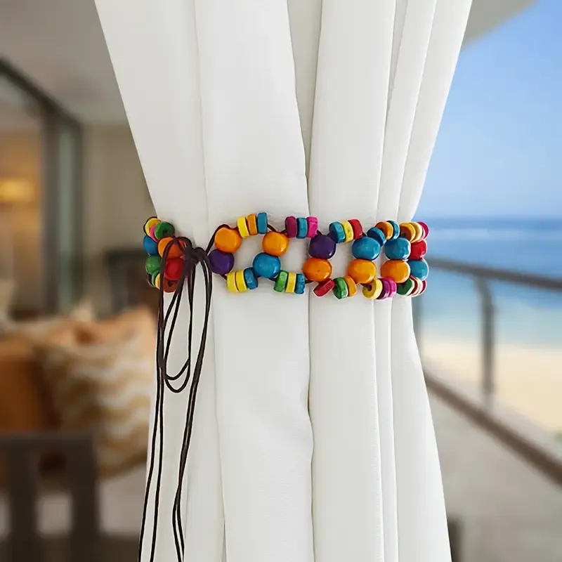 Beaded Curtain Tiebacks