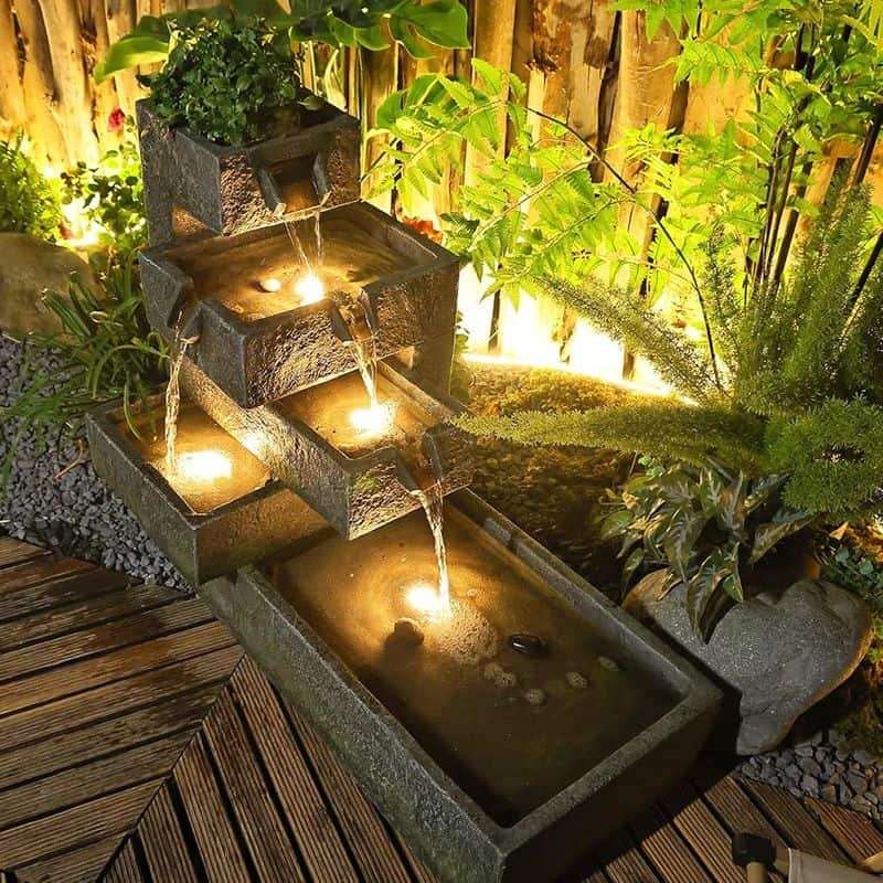Nature's Symphony Multi-Tier Fountain