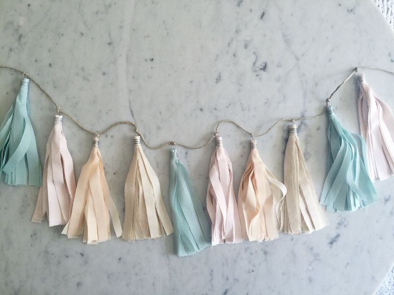 Fabric Tassel Garland