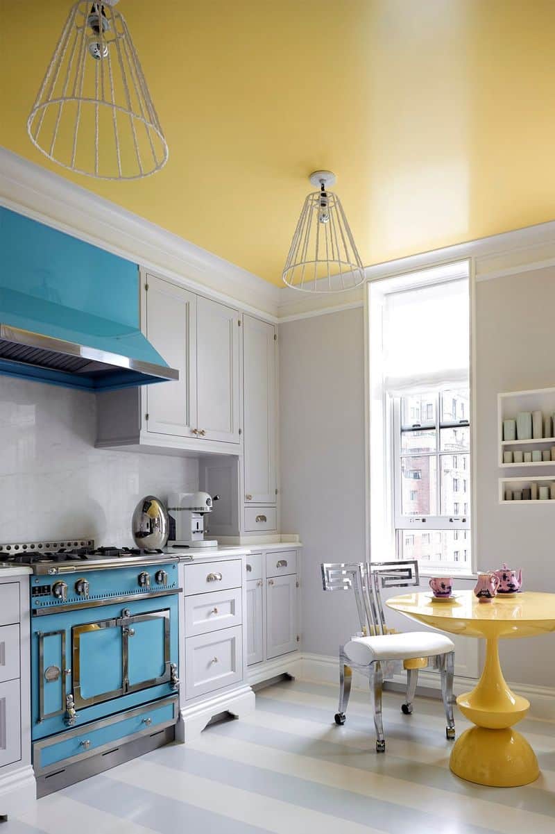 Blue and Yellow Kitchen