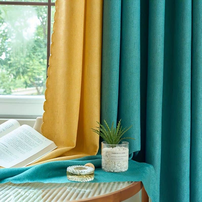 Teal and Mustard Retro