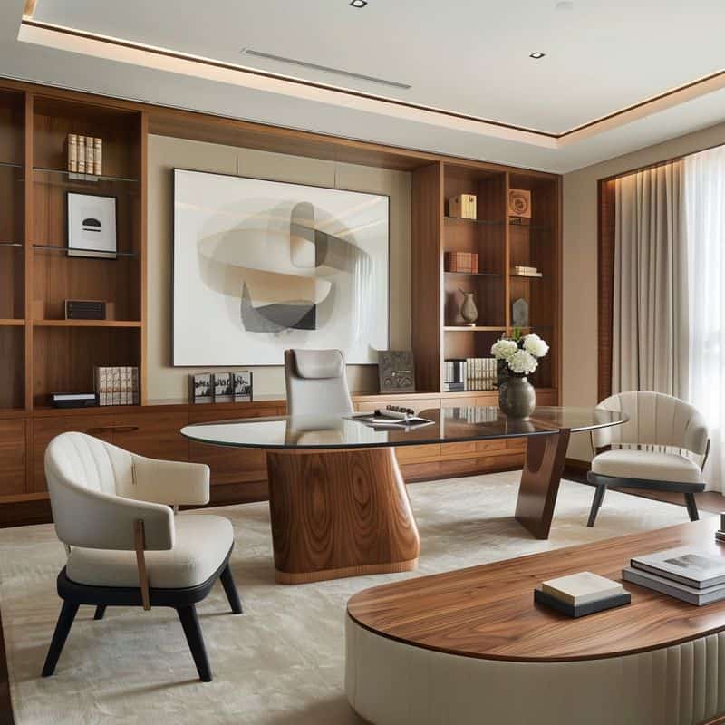 Brown and Cream Workspace