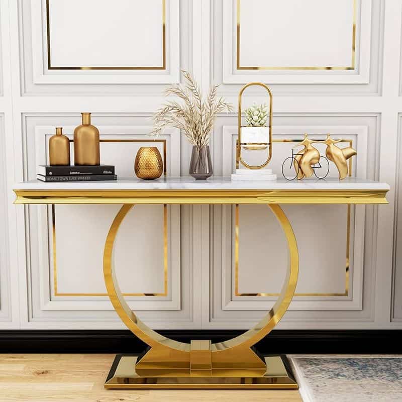 Contemporary Glam with Metallic Touches