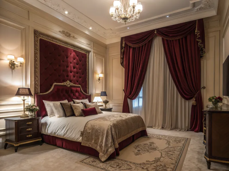 Burgundy and Cream Opulence
