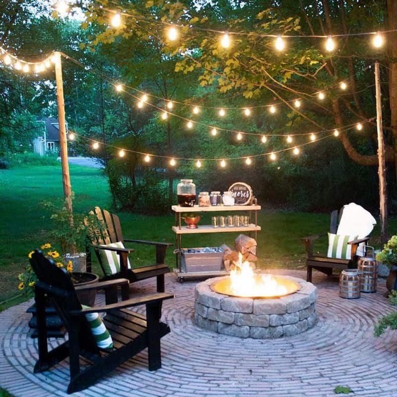 String Lights with Large Bulbs