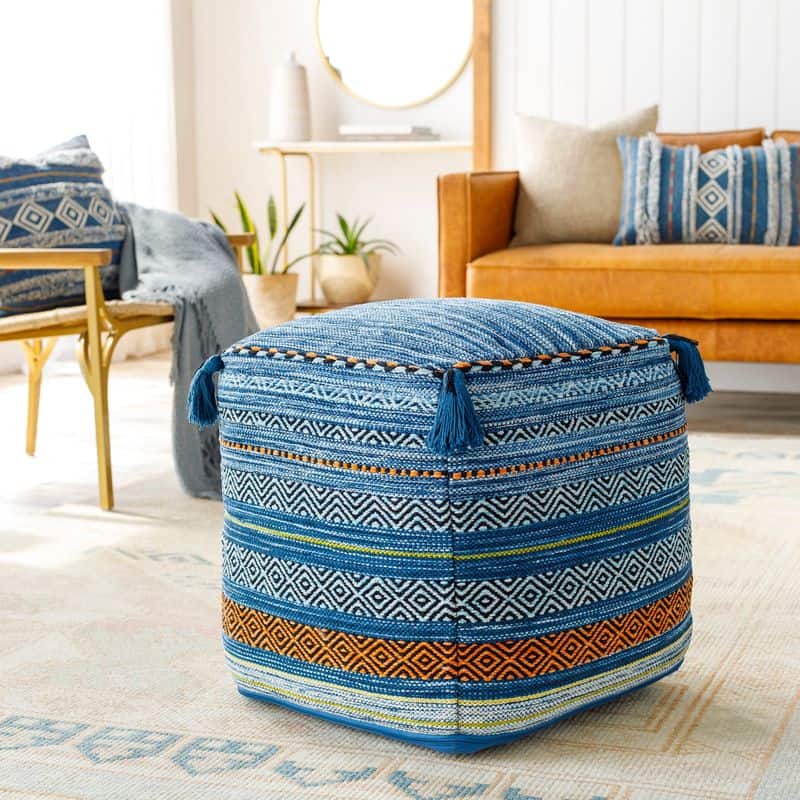 Denim Pouf