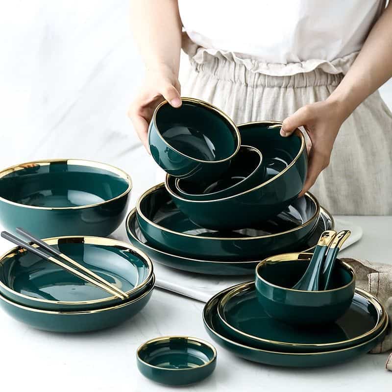 Emerald Green Tableware