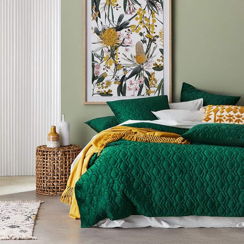 Emerald Green Bedspread