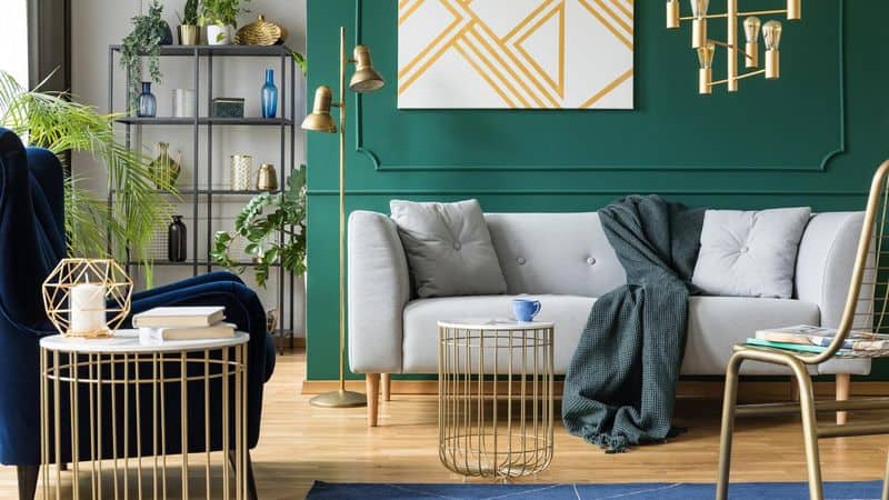 Emerald Green Accent Wall