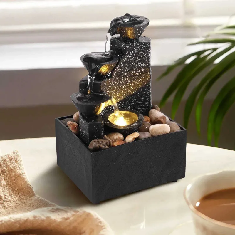 Tranquil Oasis LED Waterfall
