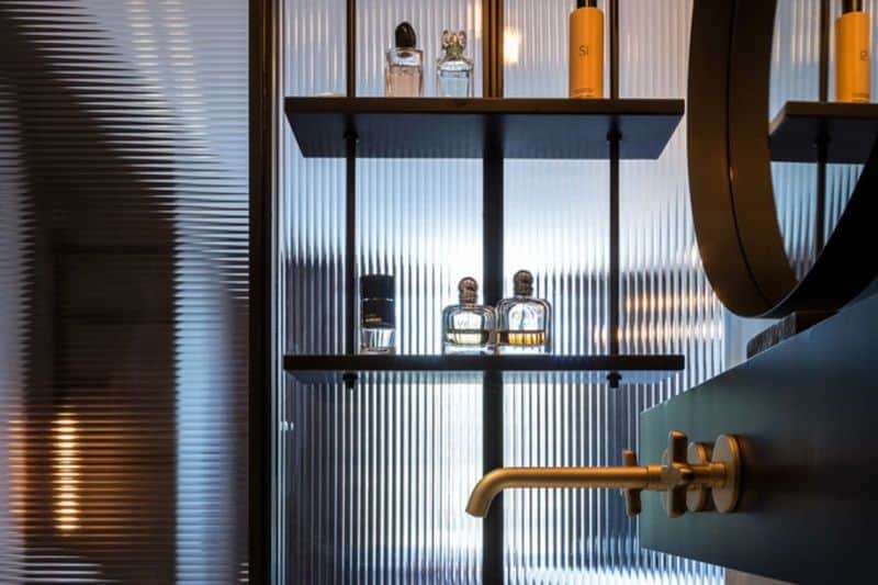 Industrial Chic with Ribbed Glass