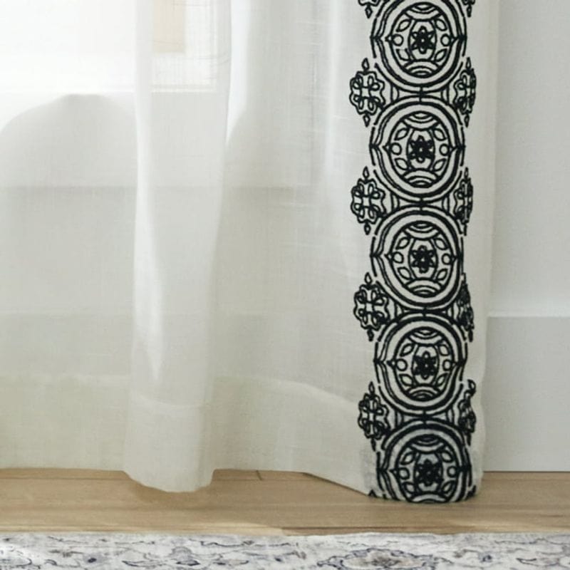 Embroidered Curtain Borders