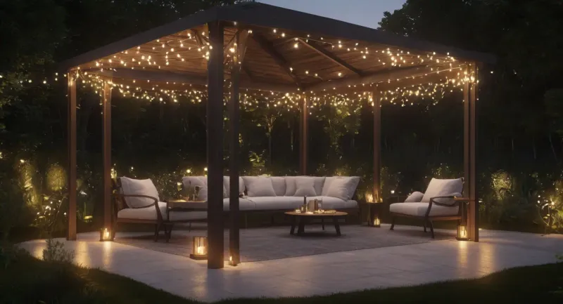 Romantic Fairy Light Canopy