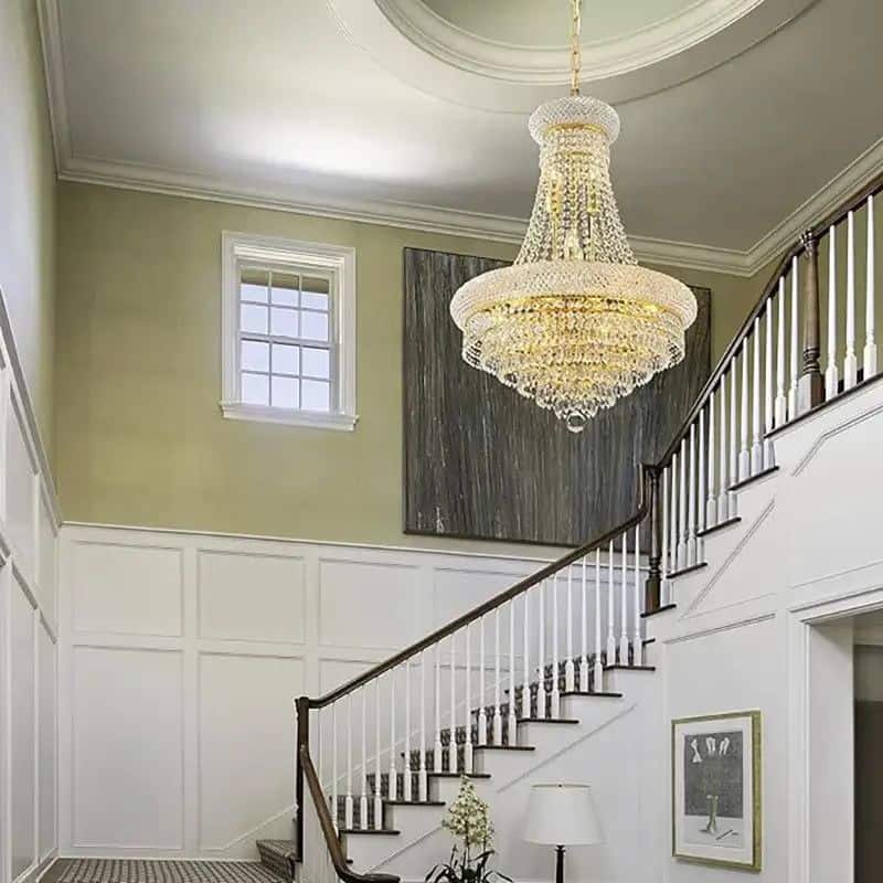 Glamorous Touch with Crystal Chandelier