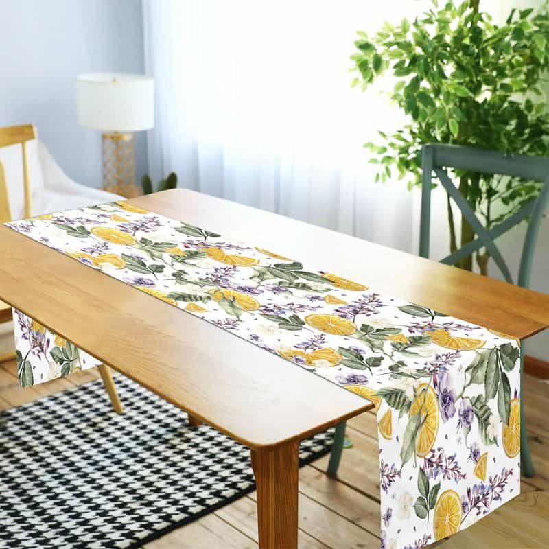 Lemon & Lavender Table Runner