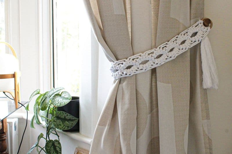 Macramé Curtain Holdbacks