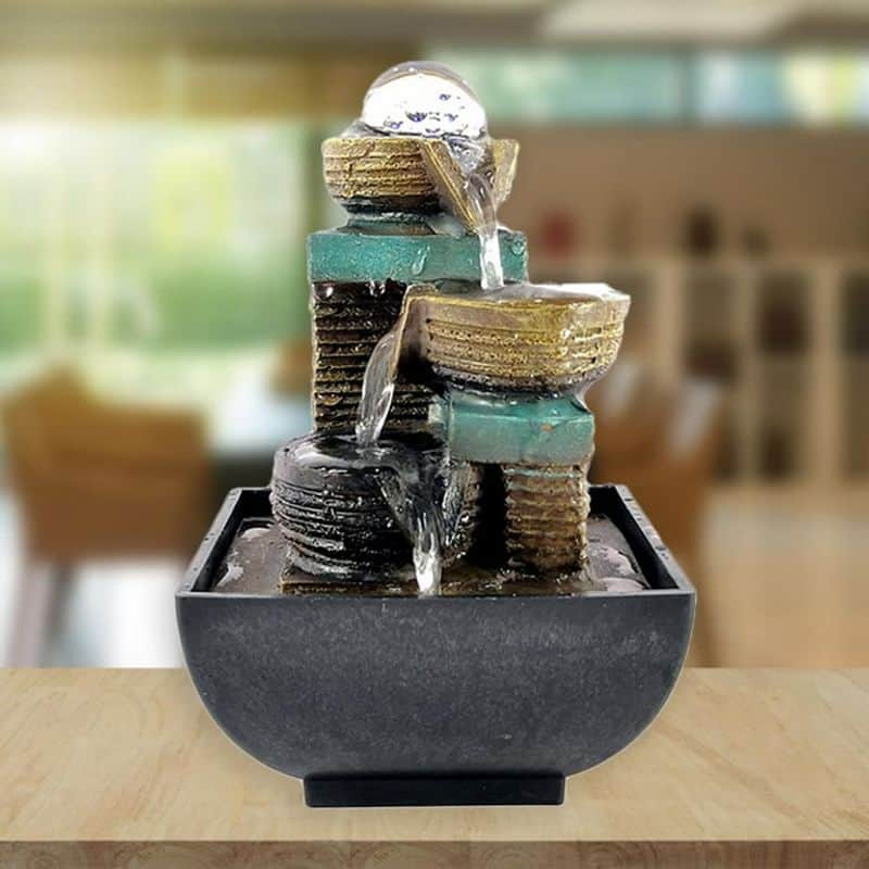 Zen Stone River Tabletop Fountain