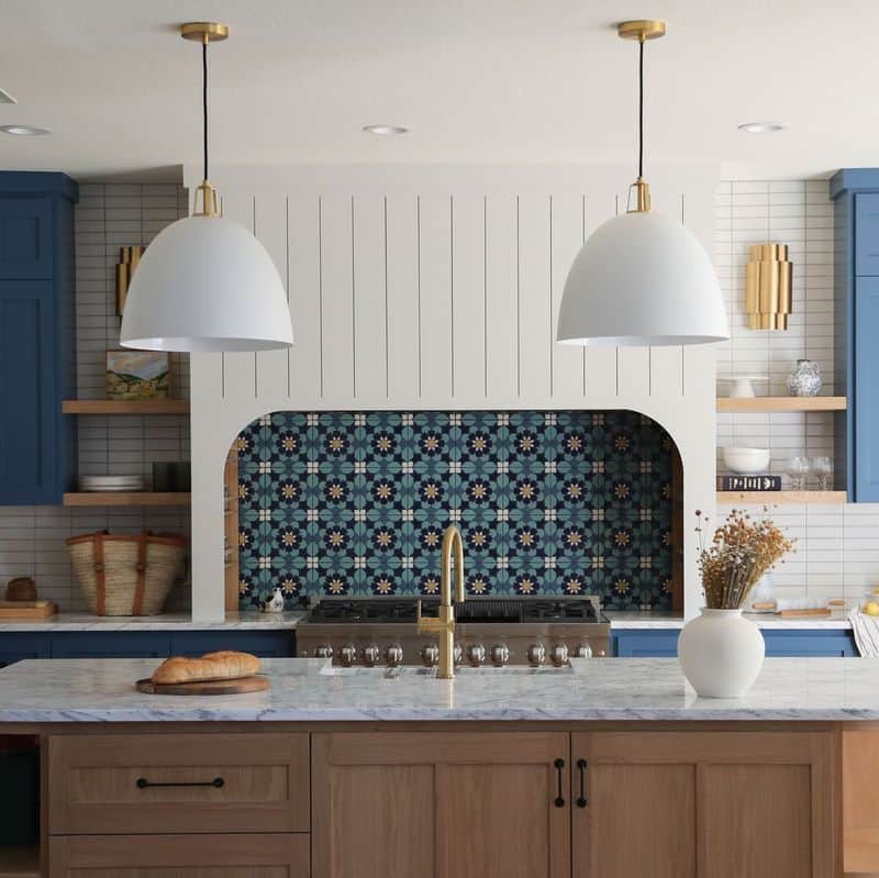 Statement Tiled Backsplash