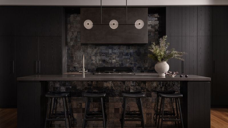 Textured Cabinets for Depth