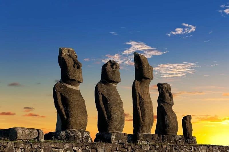 The Easter Island Moai