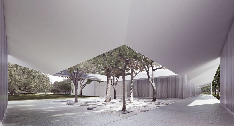 The Modern Cloister at the Menil Collection, Houston, Texas