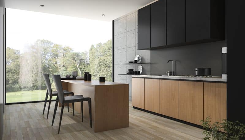Two-Tone Cabinets for Balance