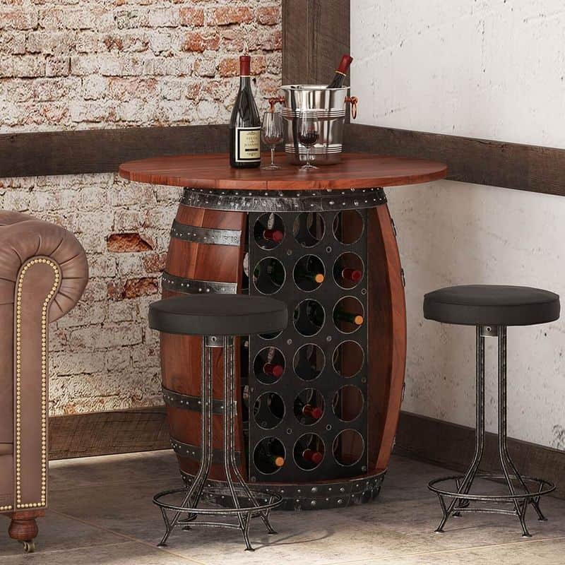 Wine Barrel Table