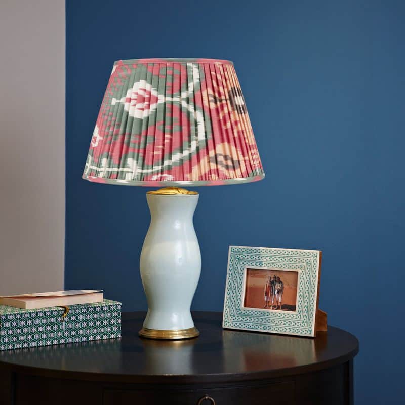 Gathered Ikat Lampshade