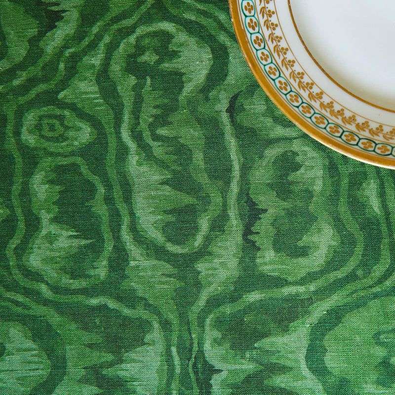 Moire Fabric Tablecloth