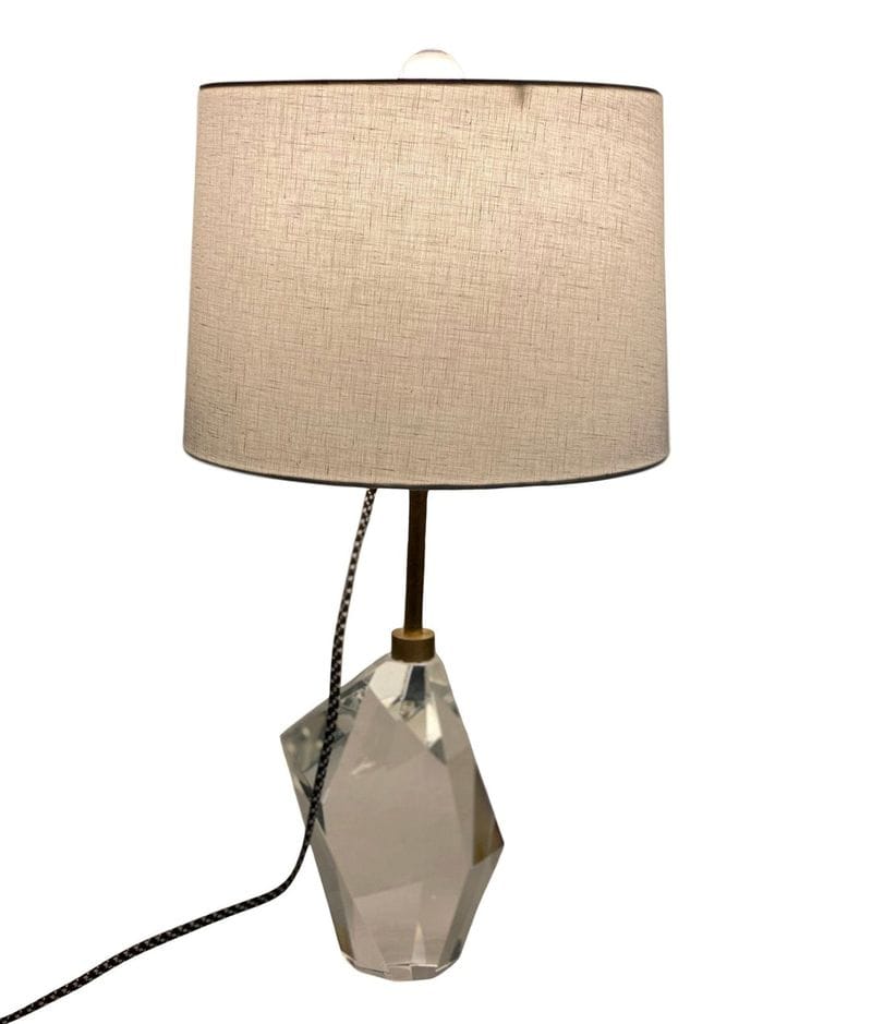Snow Plain Linen Lampshade
