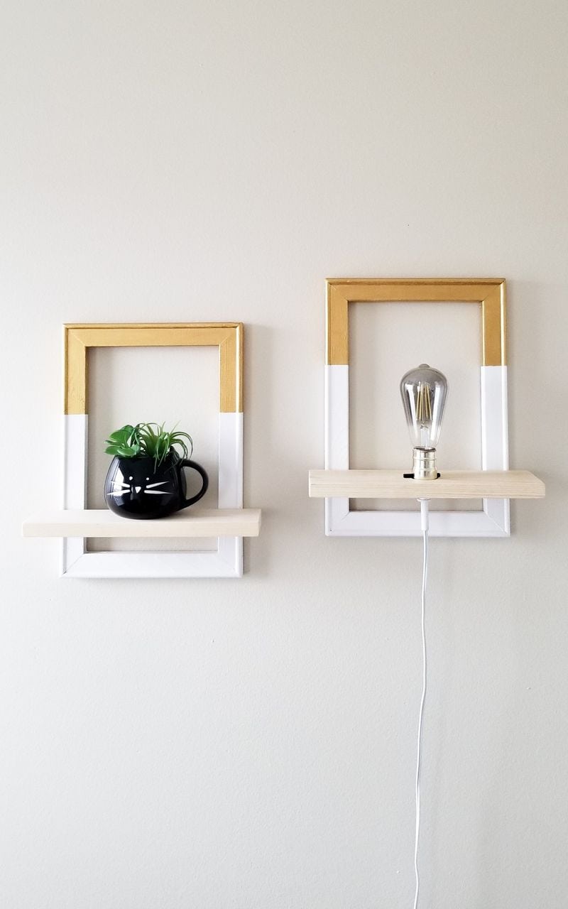 Upcycled Frame Shelf