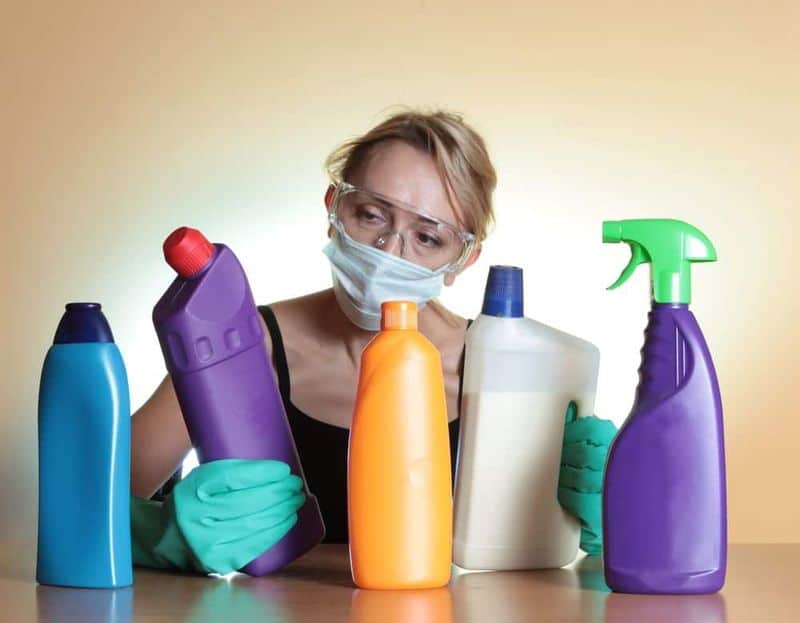 Using Harsh Chemicals for Cleaning