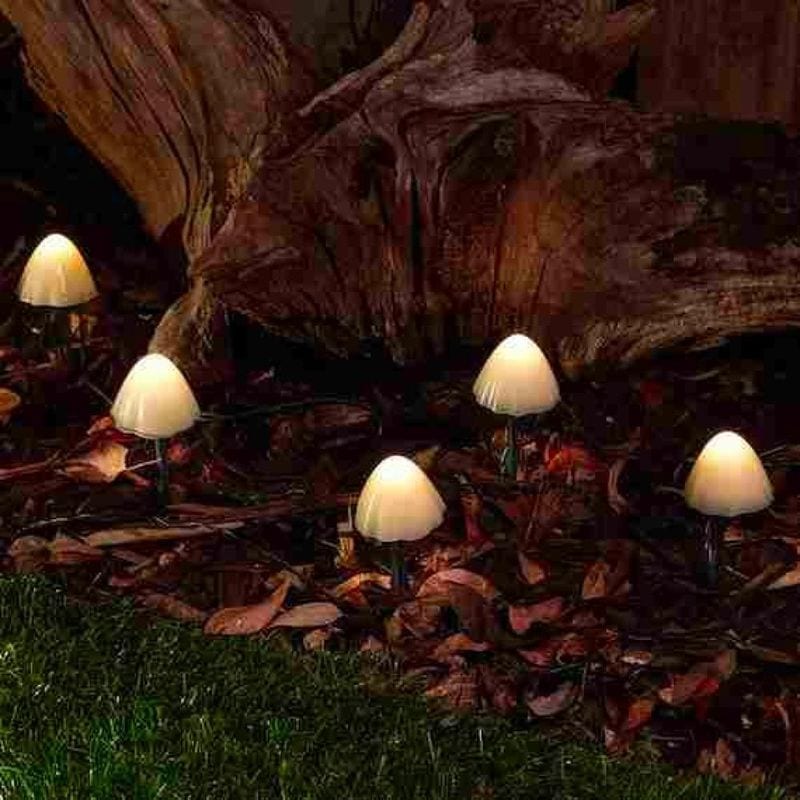 Woodland Solar Mushroom Lights