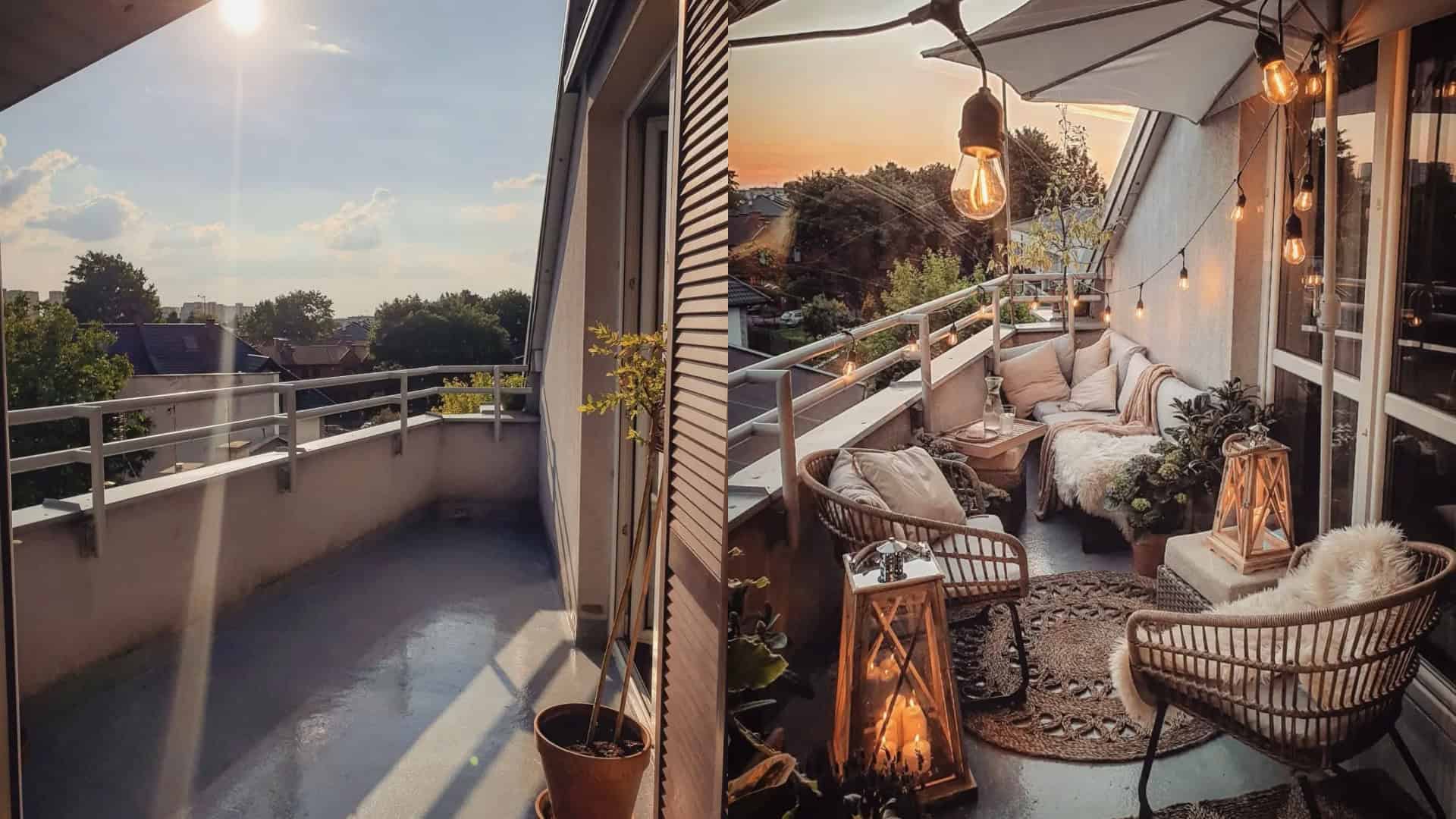 Check Out These Fabulous Before-and-After Pics of Balcony Transformations!
