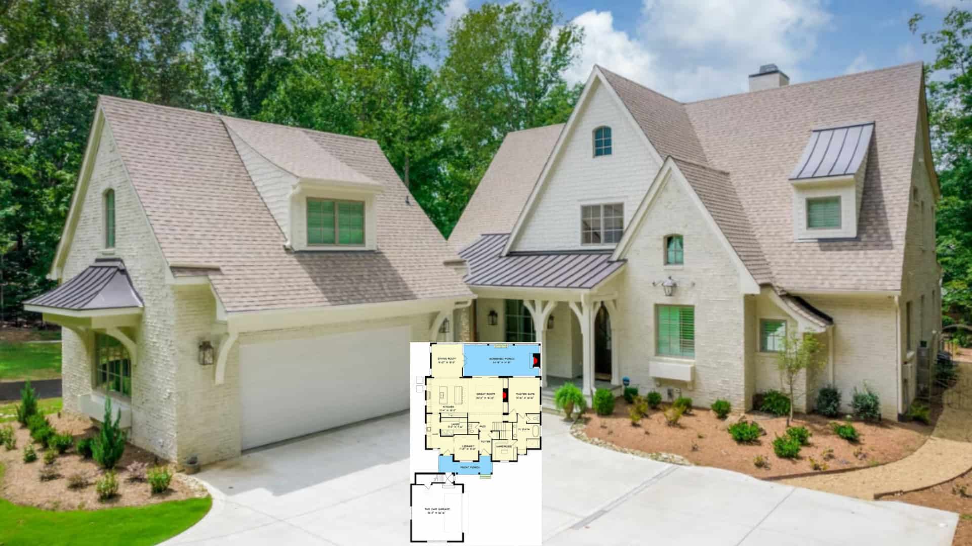 Tour This Gorgeous 2-Story Acadian Home With an Apartment Over the Garage and a Perfect Floor Plan