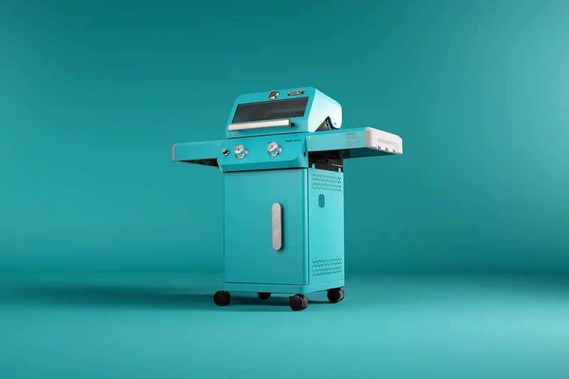 A Colorful Outdoor Grill